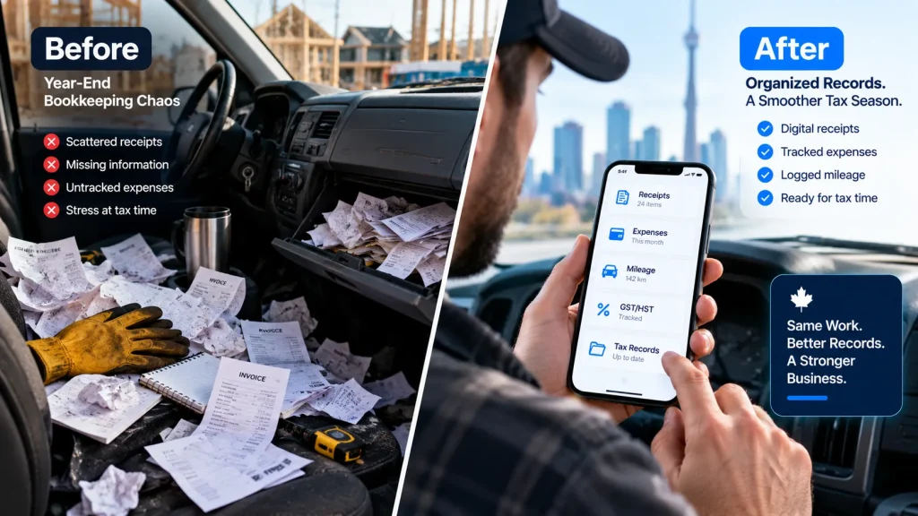 Shoebox bookkeeping vs organized digital records